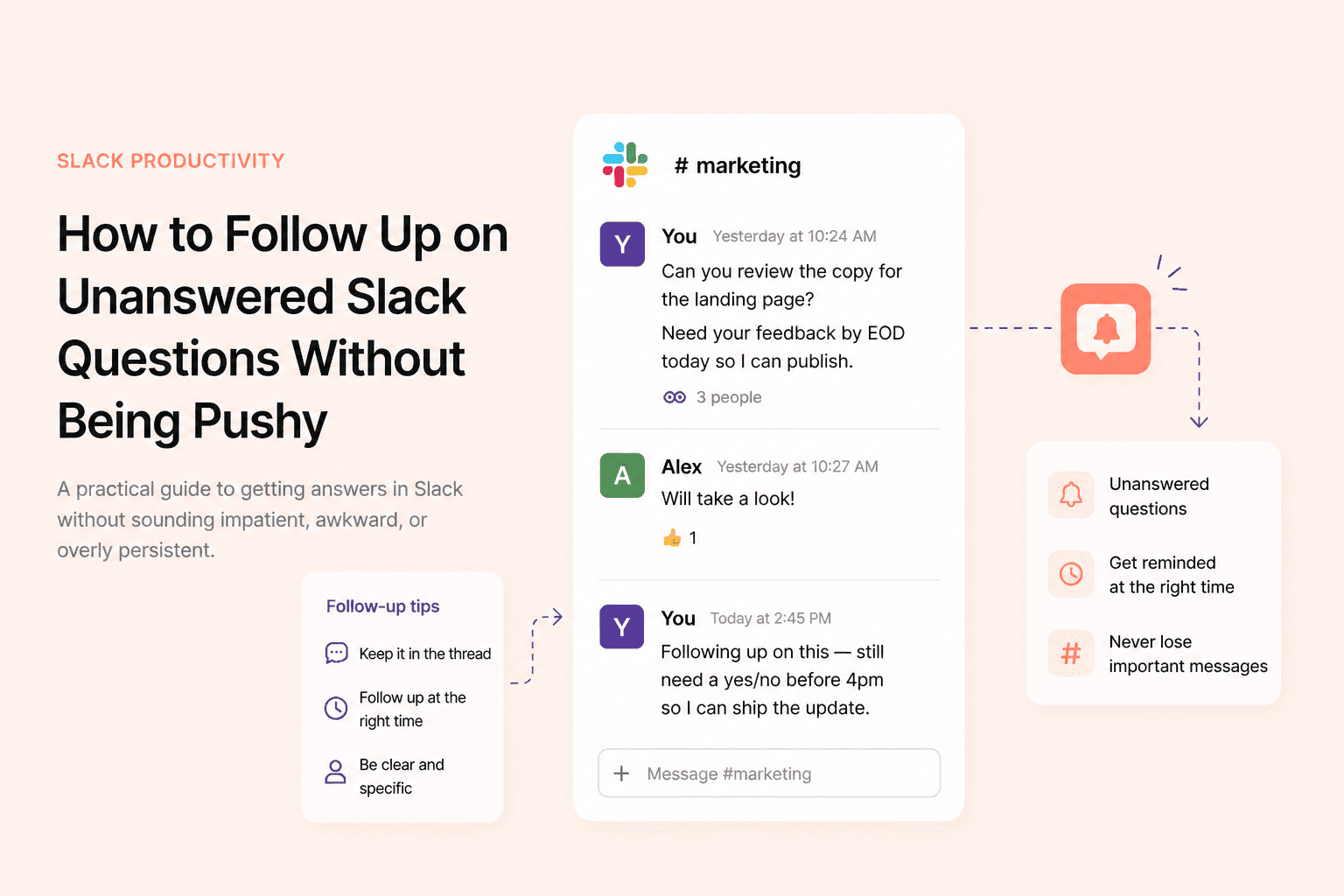 How to Follow Up on Unanswered Slack Questions Without Being Pushy